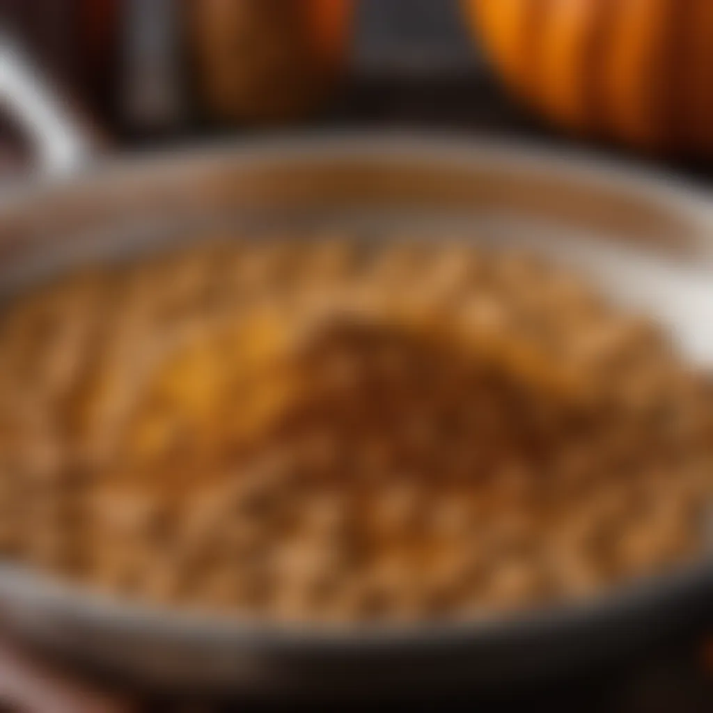 Luxurious pumpkin spice cookie mixture