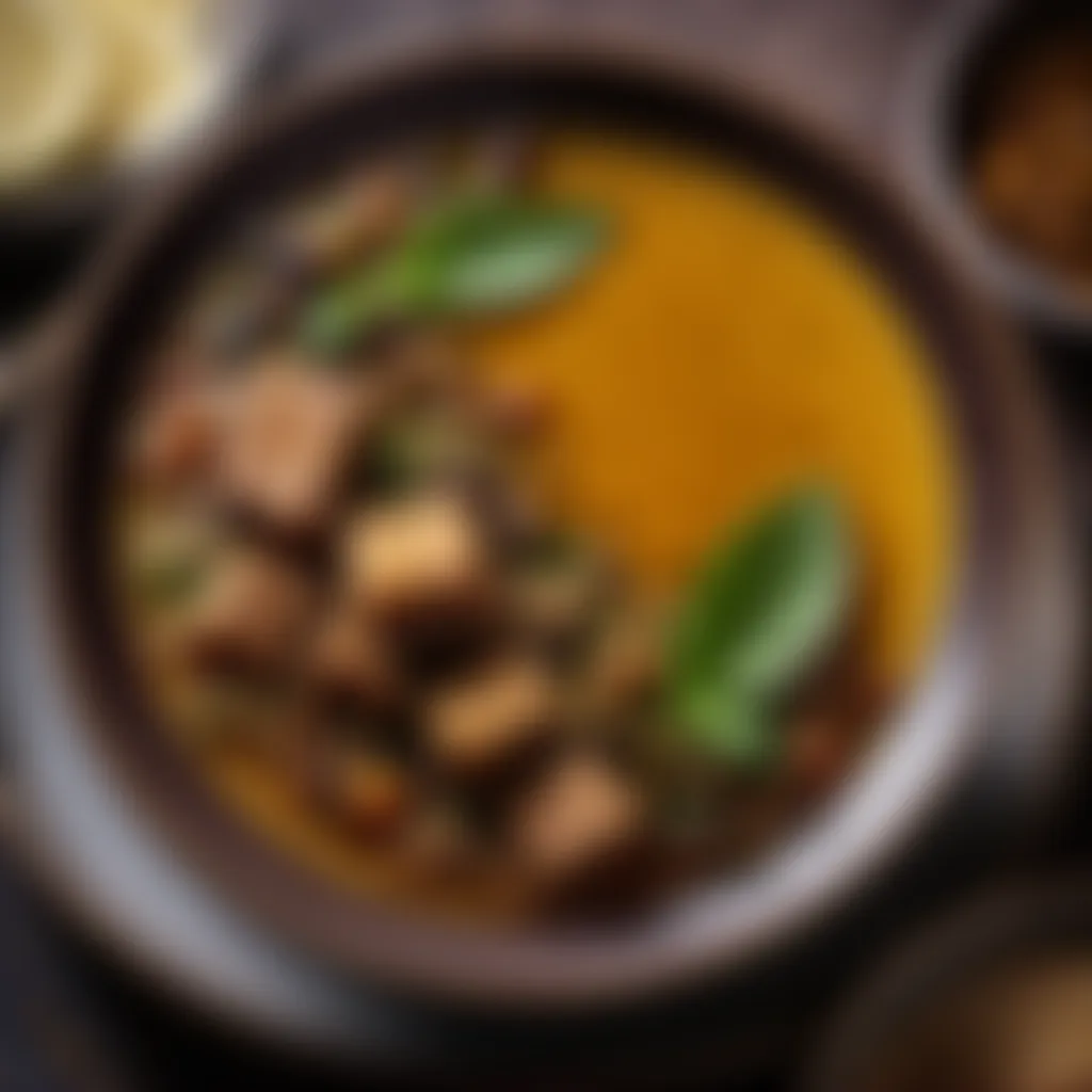 Luxurious texture of Ash Reshteh with aromatic broth