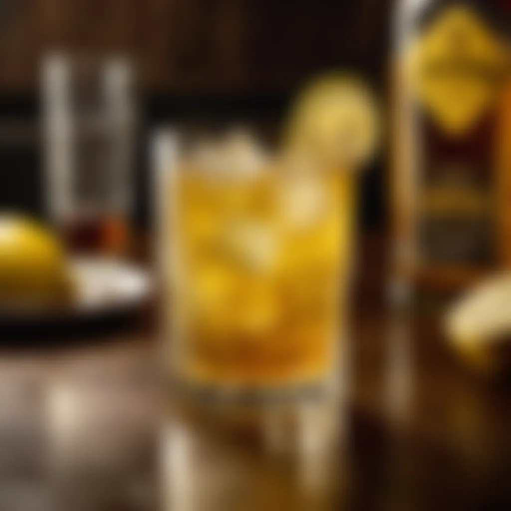 Whiskey, a key element in Lynchburg Lemonade