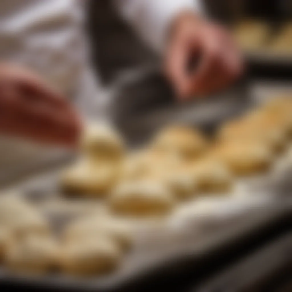 Making knish dough