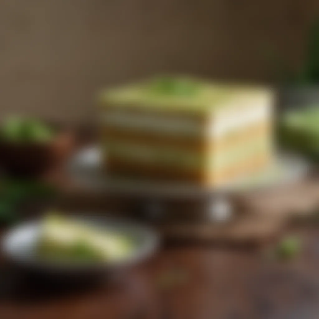 Malaysian Pandan Layer Cake