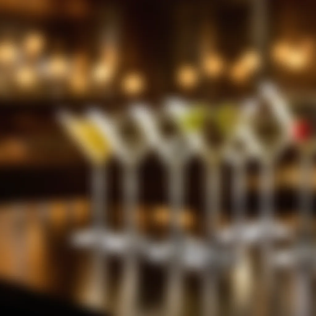 Selection of Martini Glasses