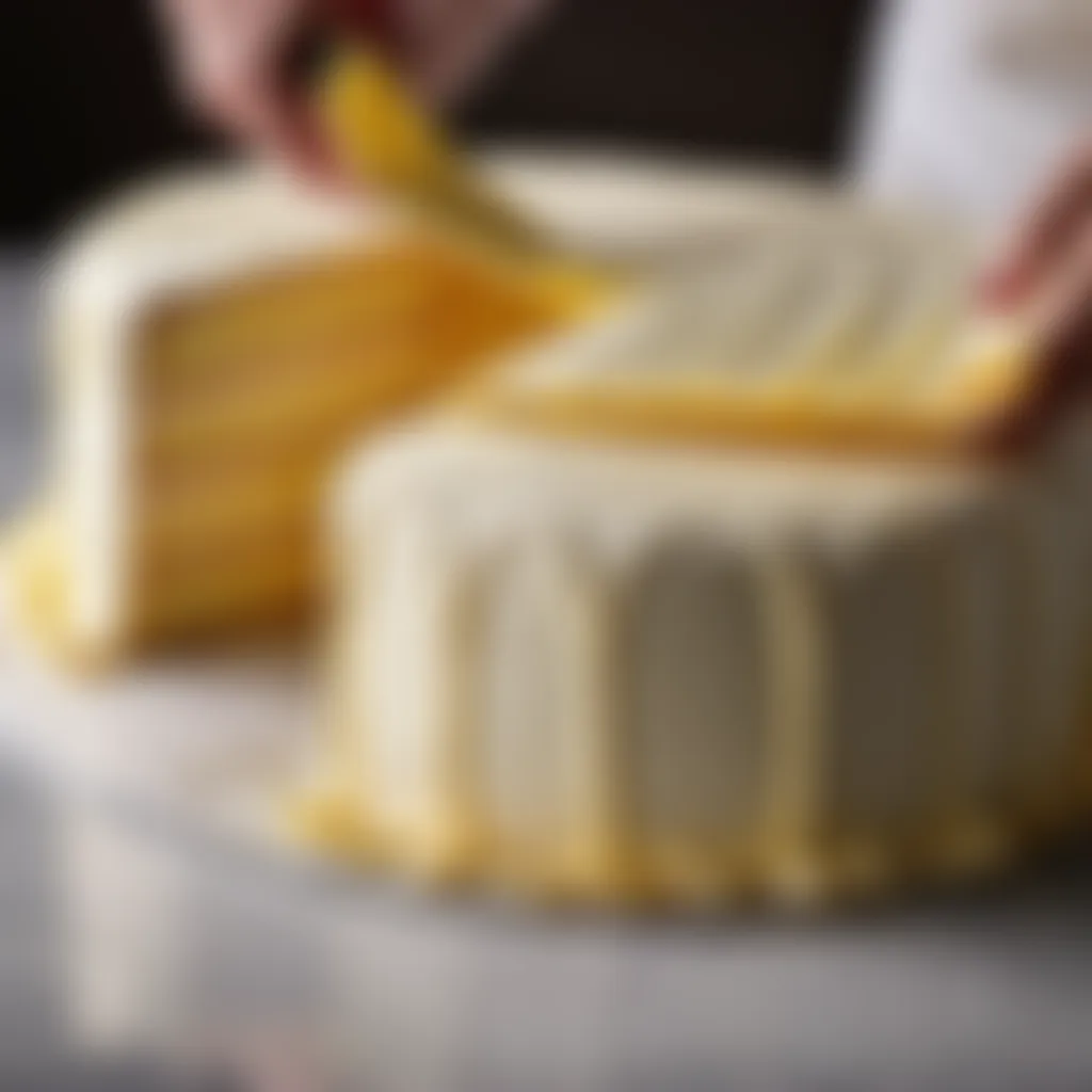 Delicate Folding Technique for Cake Batter Delicate folding technique for cake batter