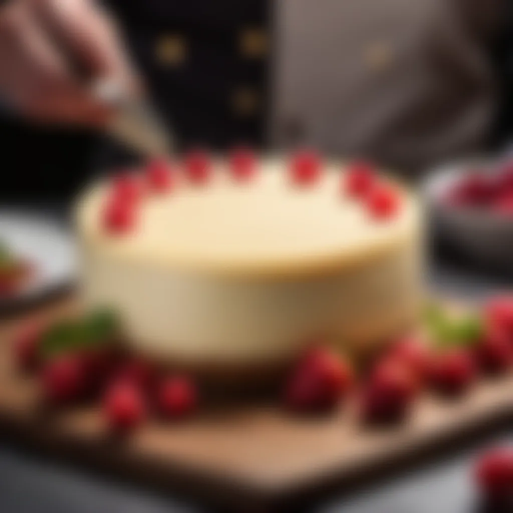 Elegant Cheesecake Presentation