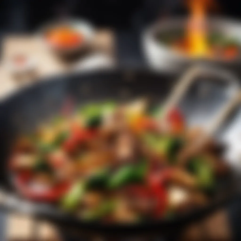 Sizzling Wok of Authentic Chinese Stir-Fry