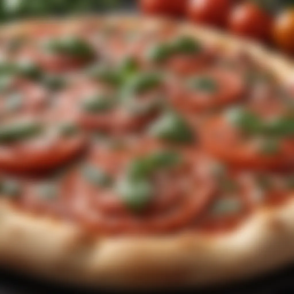 Premium Produce for Pizza Toppings Fresh Basil Leaves and Tomatoes