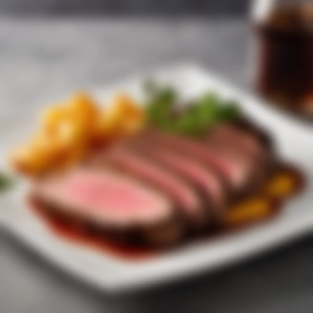 Artistic Presentation on a Plate Plating the Tri Tip