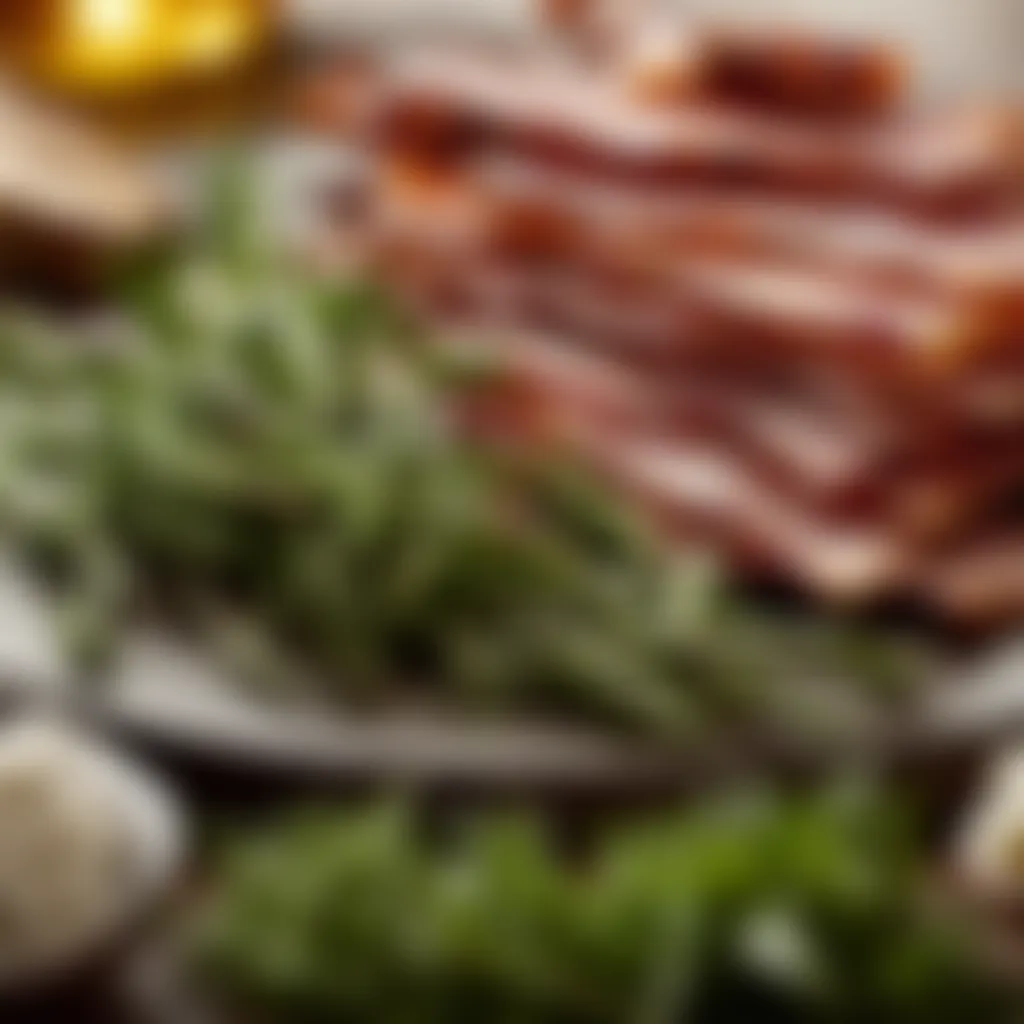 Enhancing bacon flavor with aromatic herbs