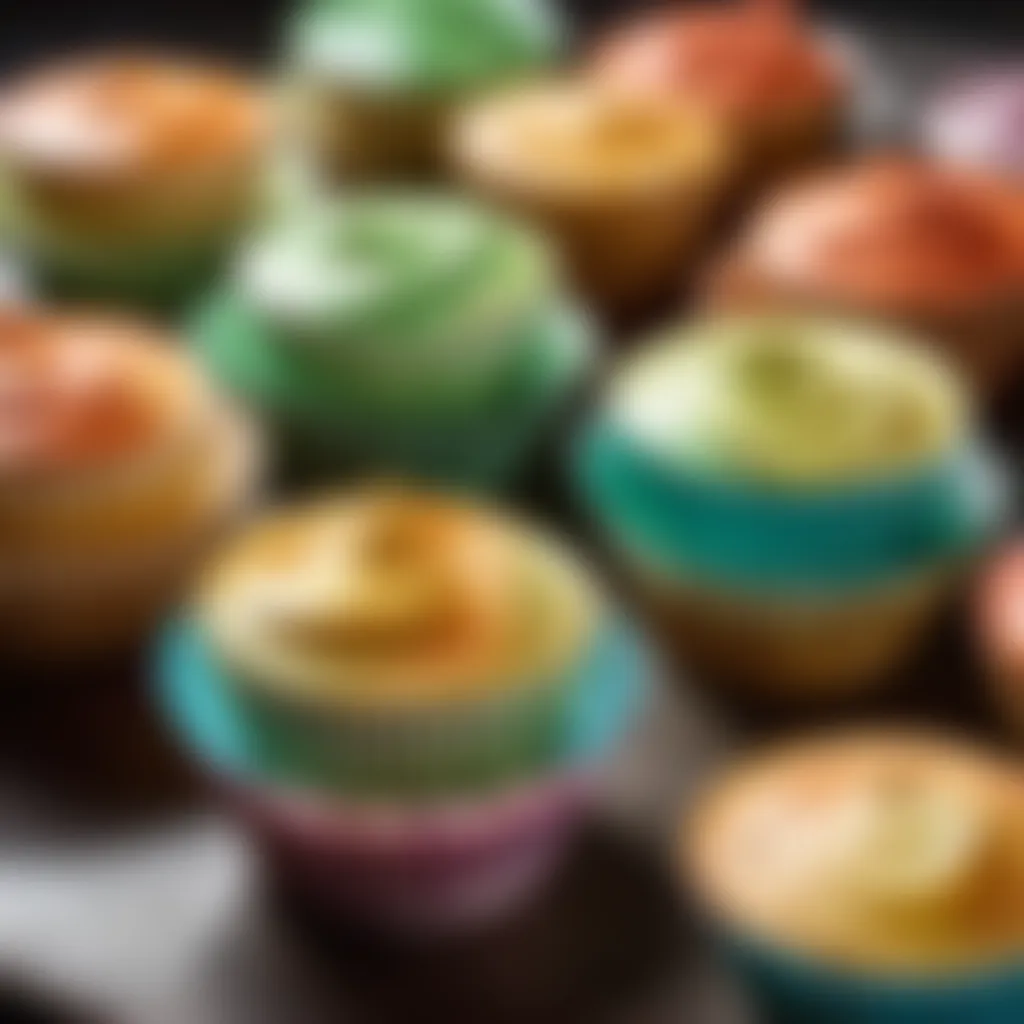 Artistic Pastel Watercolor Cups Pastel watercolor-inspired baking cups