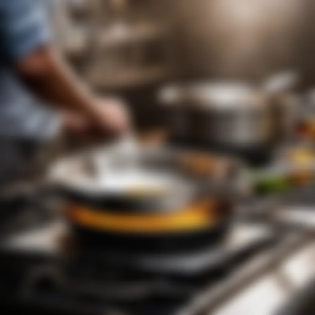 Cleaning essentials for stainless steel pans