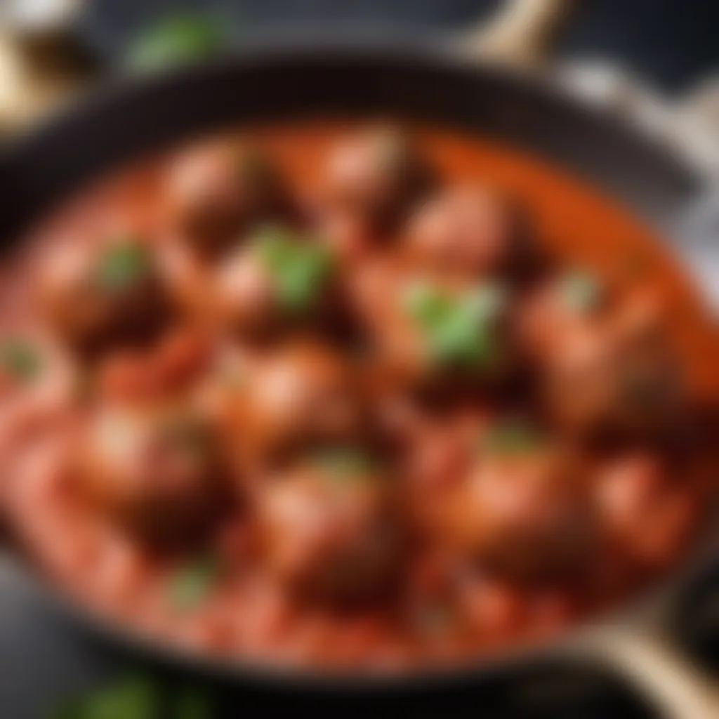 Tender Beef Meatballs in Tomato Sauce