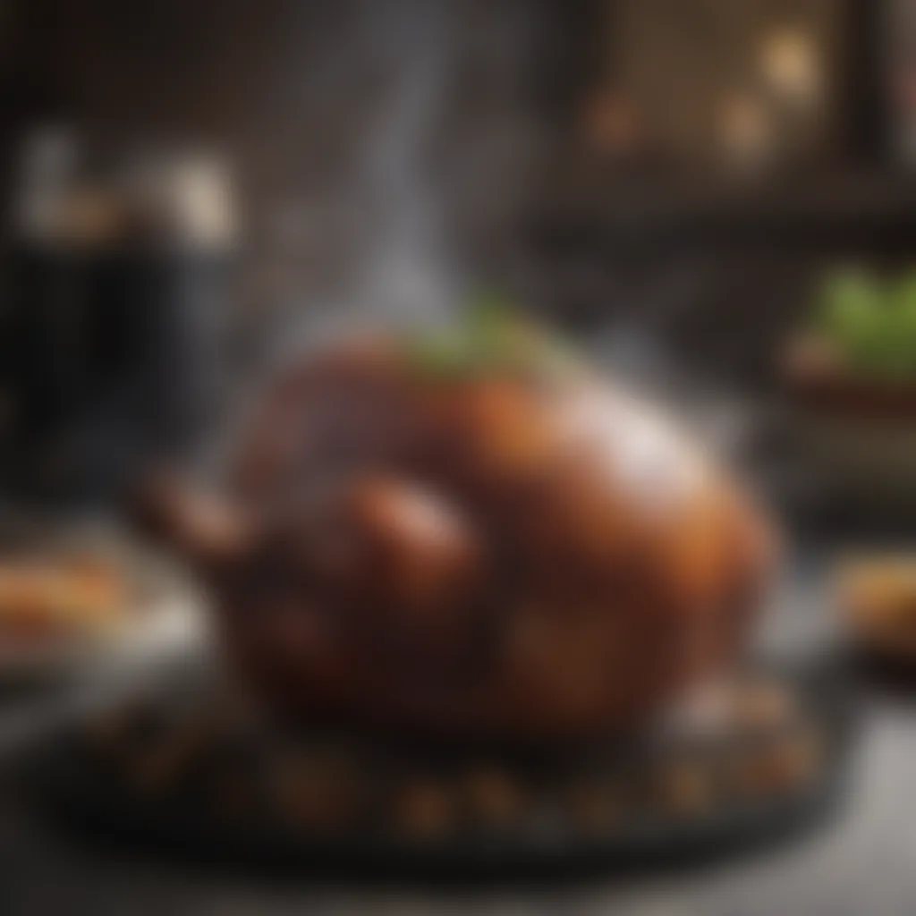Smoke Infusion Mastery Flavorful smoke infusion on kamado grill