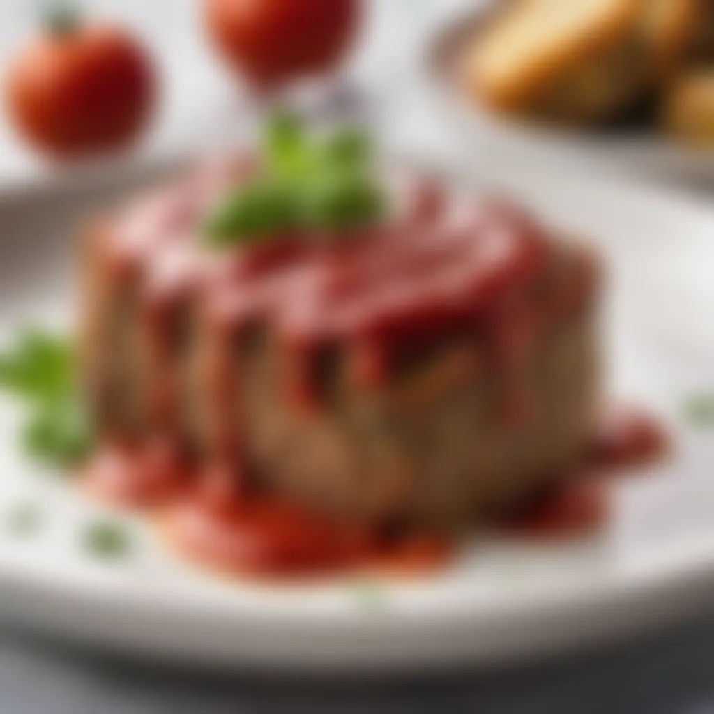 Meatloaf with tomato sauce