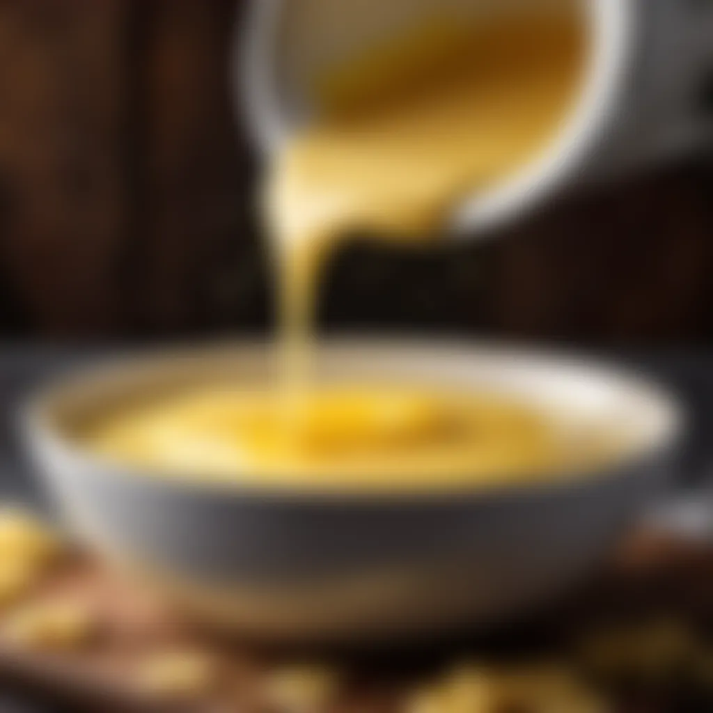 Melted Butter being Poured into a Bowl