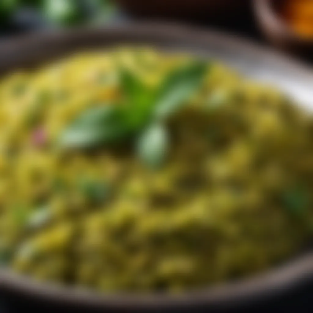 Herbal Finishing Touch Memon Akhni garnished with herbs