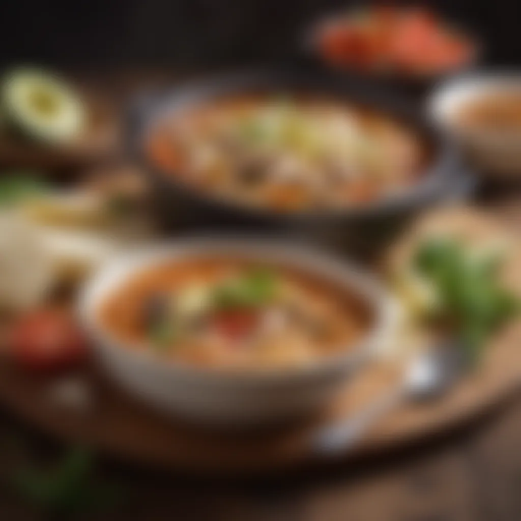 Vibrant Fresh Ingredients of Mexican Cuisine Mexican Chicken Soup - Fresh Ingredients