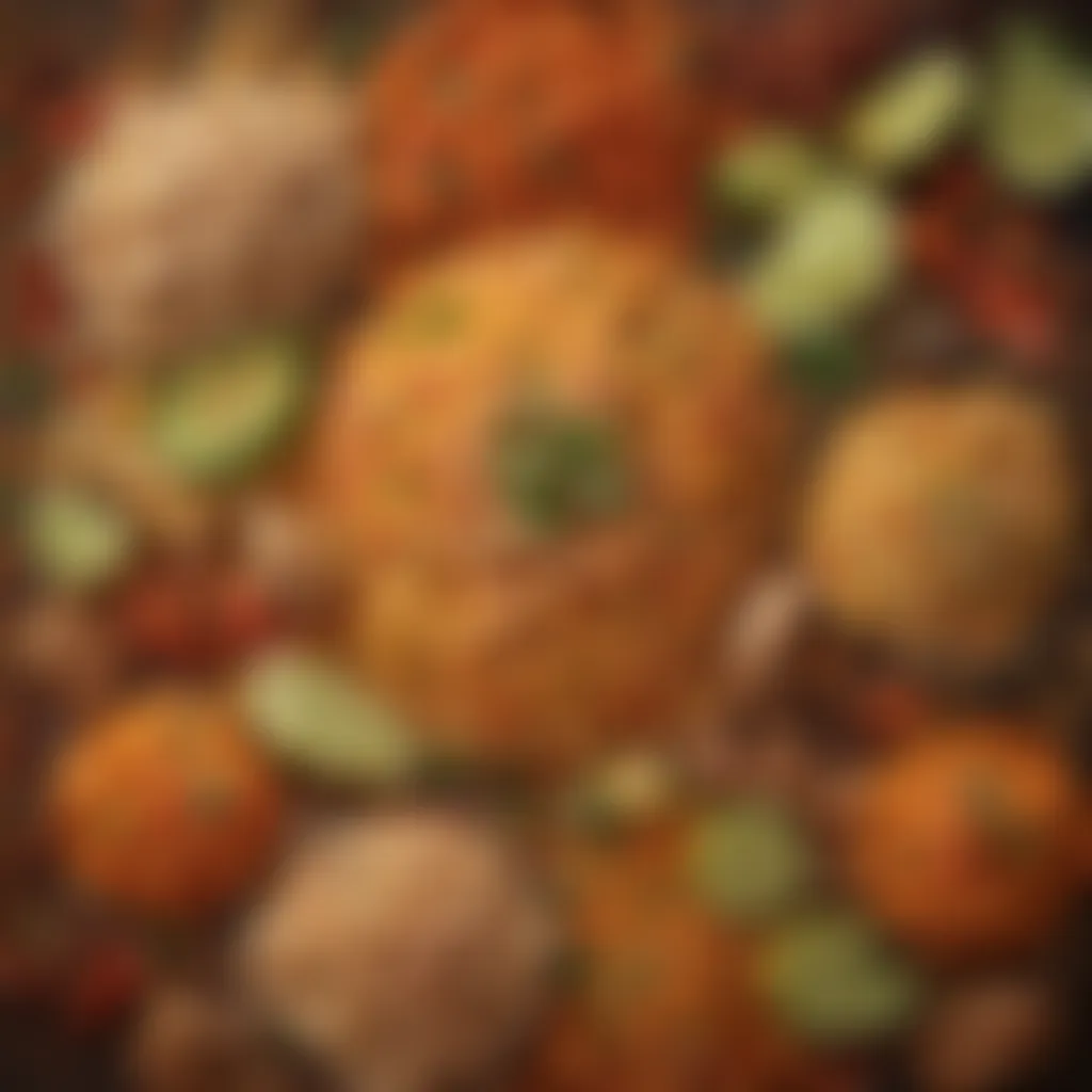 Vibrant Selection of Fresh Ingredients for Mexican Rice with Chicken Mexican Rice with Chicken Ingredients