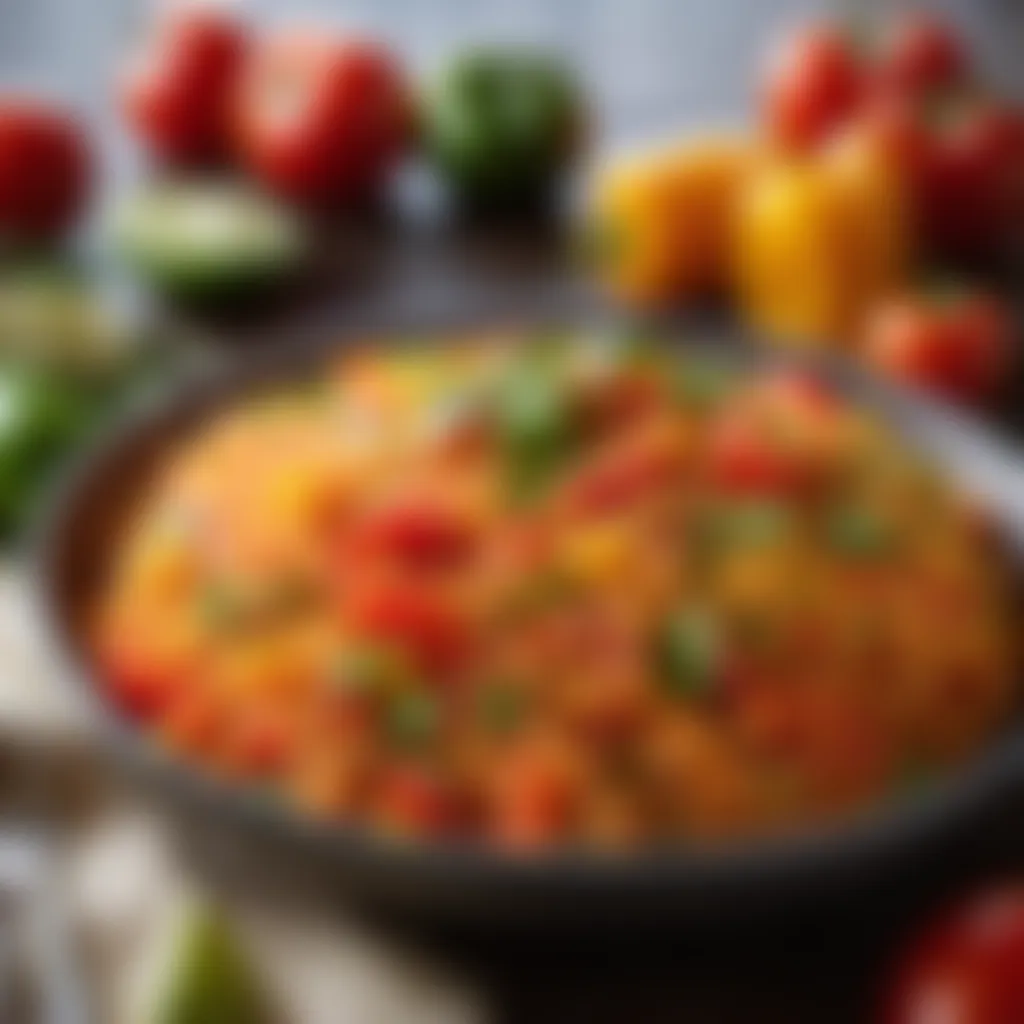 Mexican Rice Recipe II - Tomatoes and Peppers