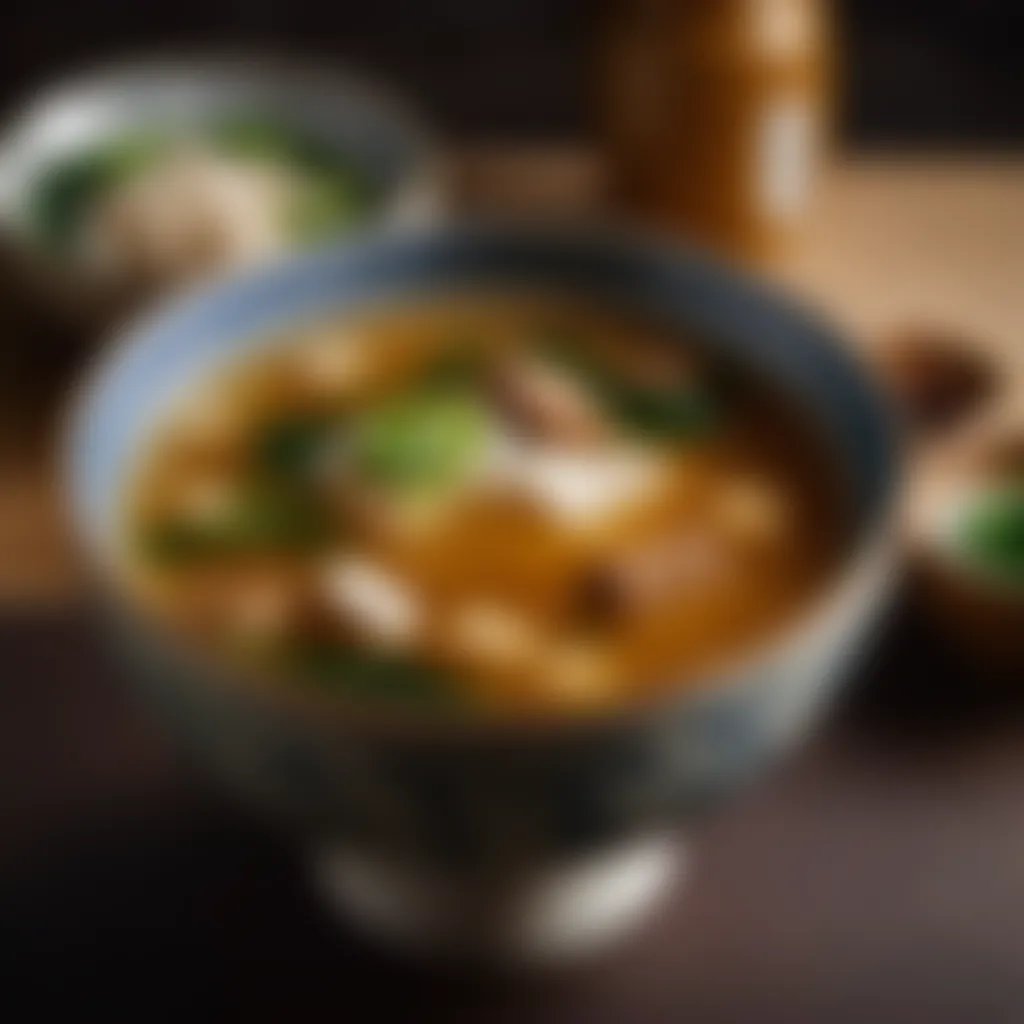 Miso Soup with Doenjang Miso soup with doenjang