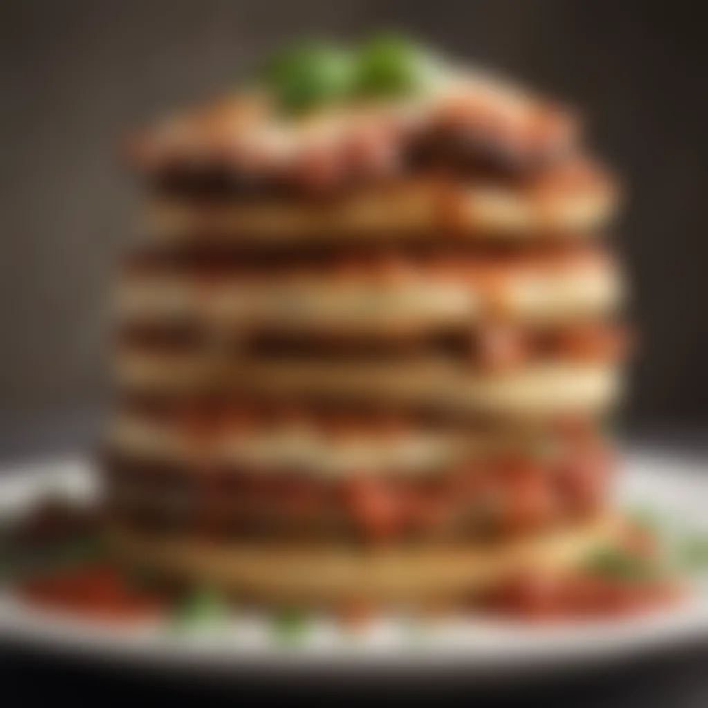 Mouthwatering Eggplant Parmesan Stack