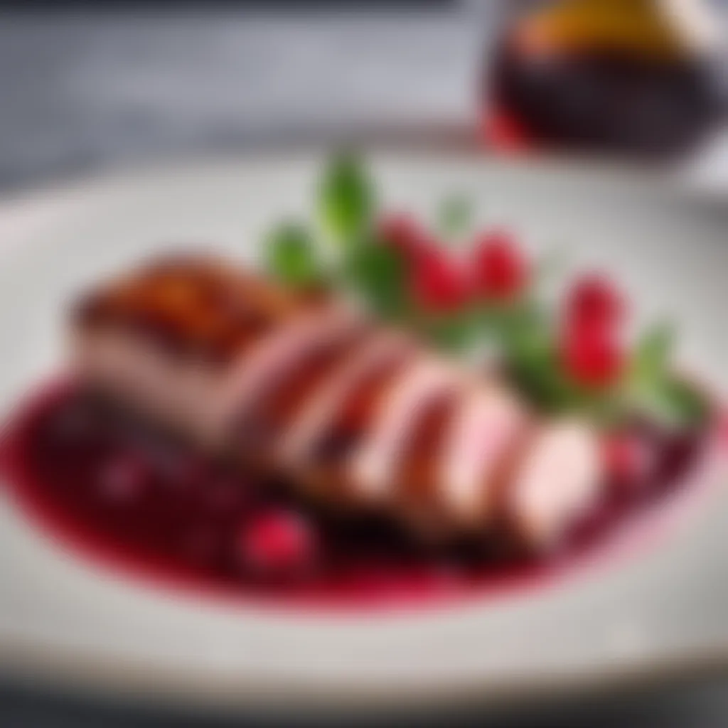 Mouthwatering Red Currant Glazed Duck Breast