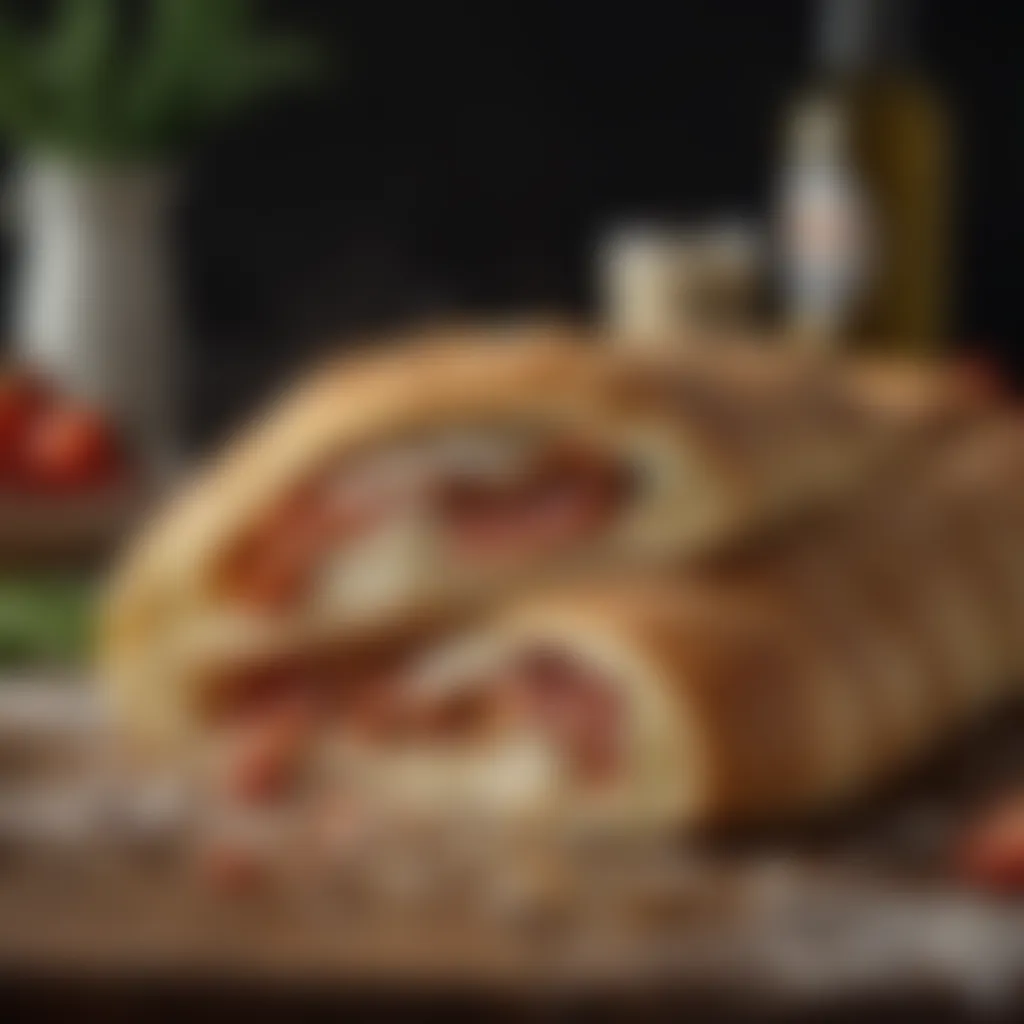 Mouthwatering Stromboli Bursting with Fresh Mozzarella