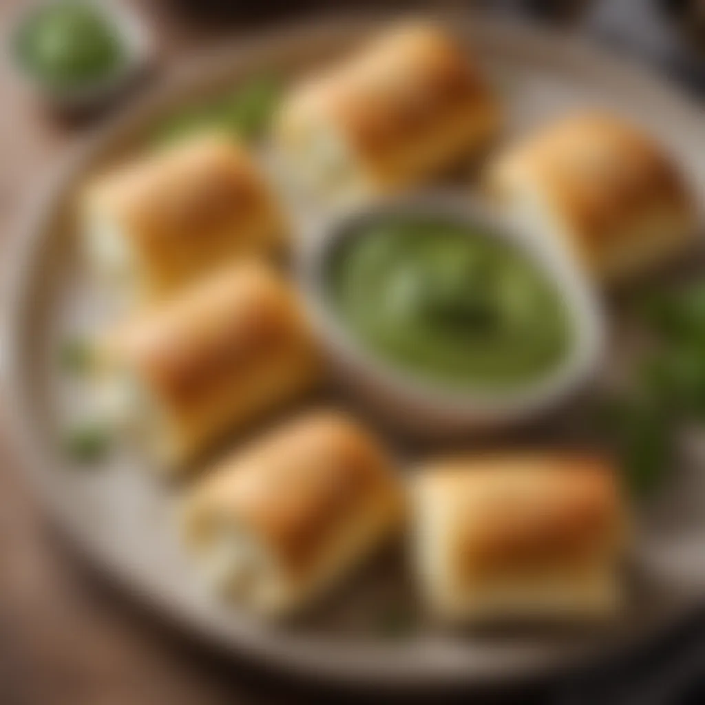 Delicious Mozzarella Cheese Rolls with Pesto Filling