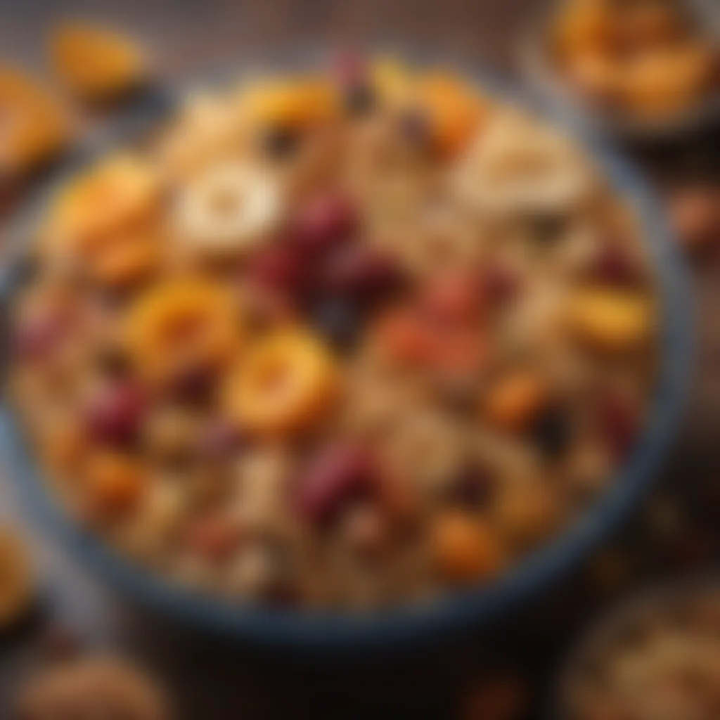 Nutty Delights Colorful array of assorted dried fruits and nuts