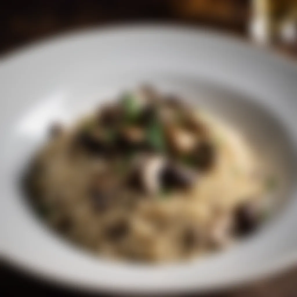 Mushroom Risotto with Truffle Oil