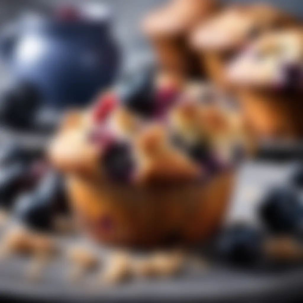 Delightful Blueberry Muffin with Fresh Berries