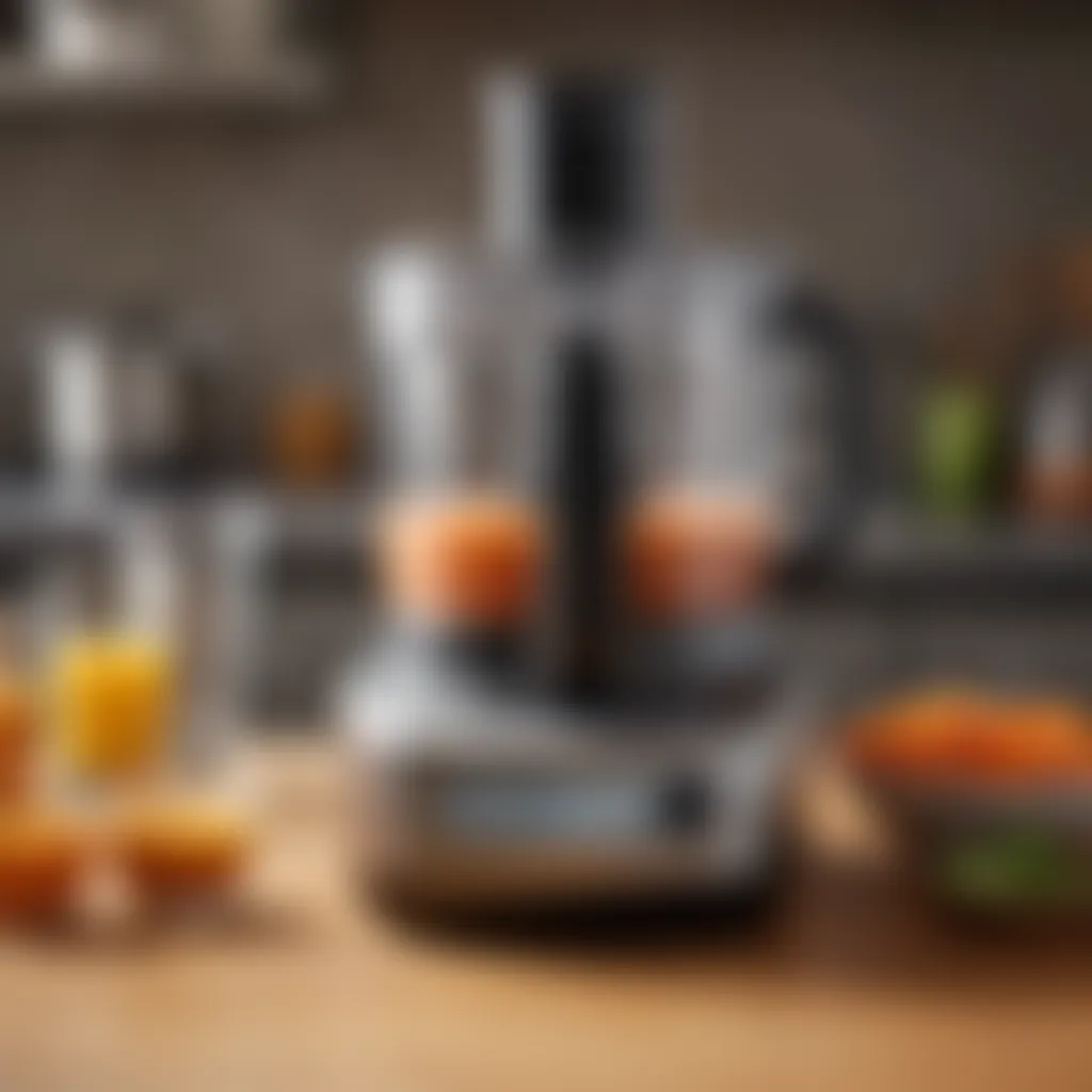 Close-up of Ninja Professional food processor's sleek design