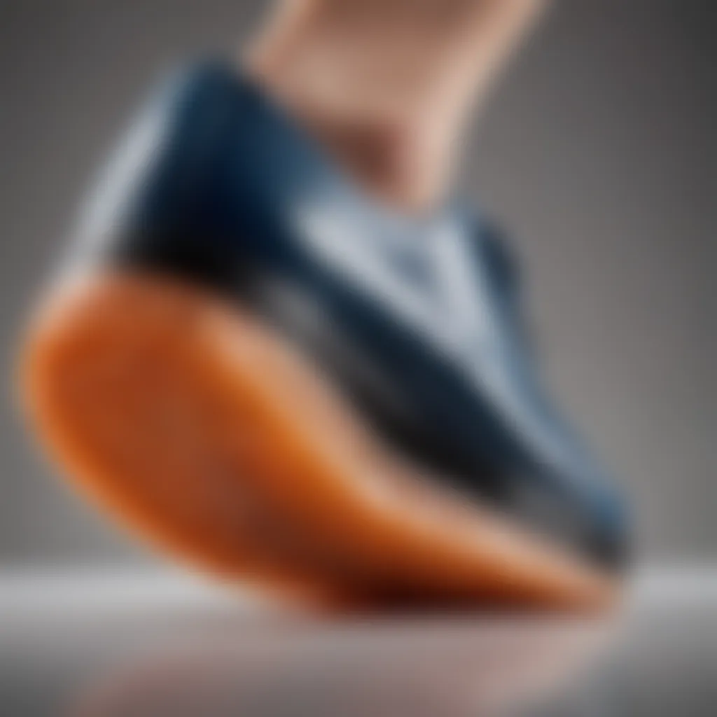 Advanced Grip Technology in Non-Slip Shoes Close-up of non-slip shoe sole showcasing grip technology