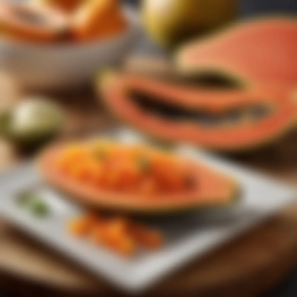 Gourmet Ingredients for Papaya Delight Nutritious ingredients for papaya casserole
