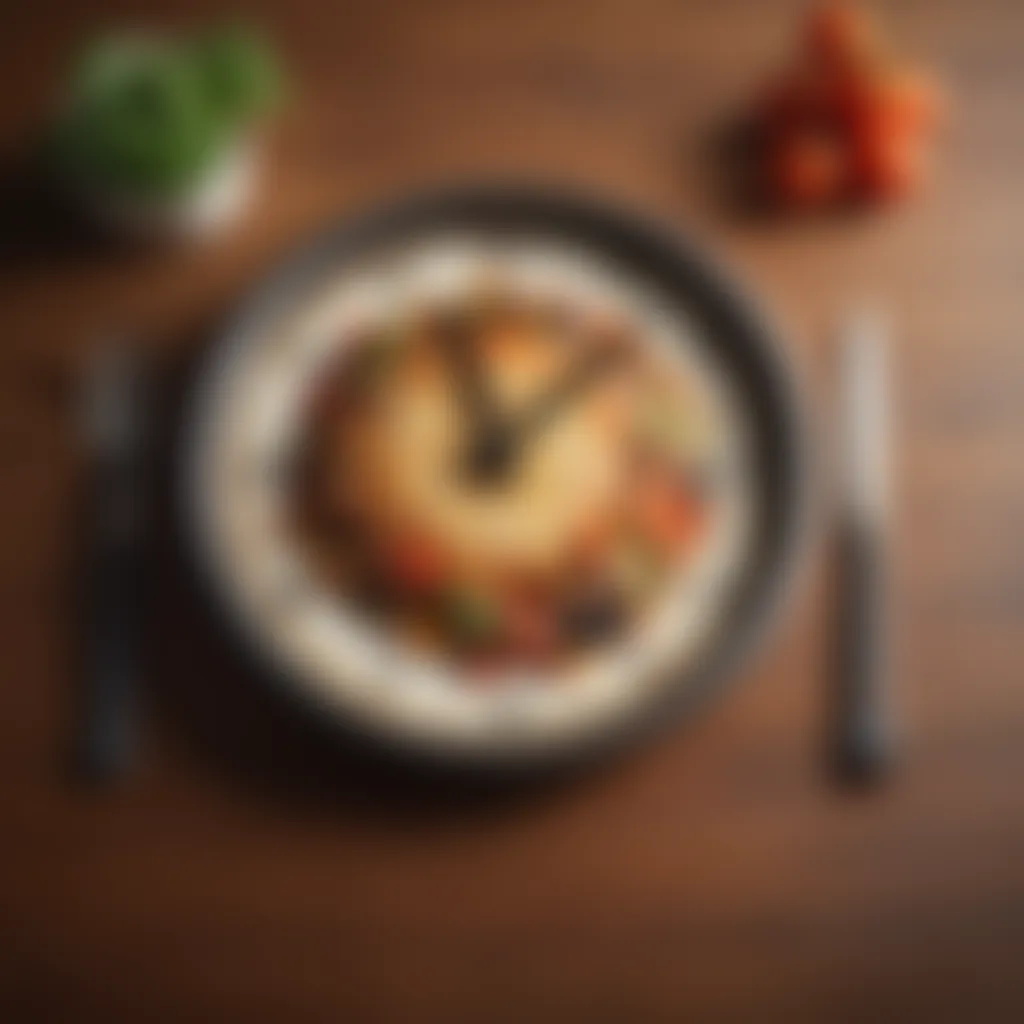 Strategizing Meal Timing for Workouts A clock illustrating meal timing strategies