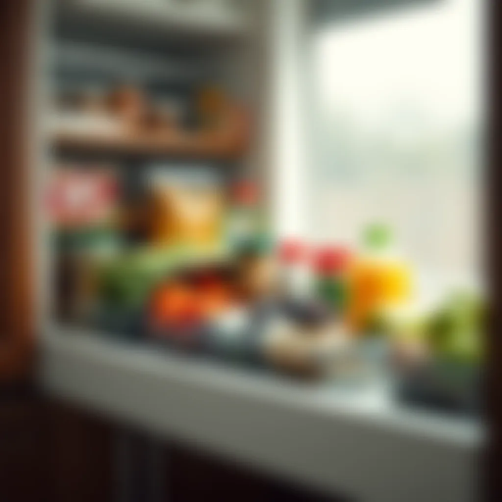 Strategic Food Arrangement Strategic arrangement of food items in a pull-out system