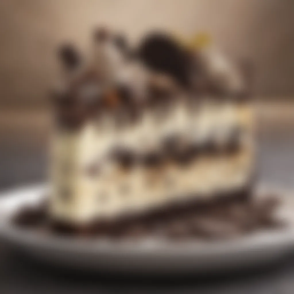 Decadent slice of Oreo Dream Extreme Cheesecake showcasing layers and toppings