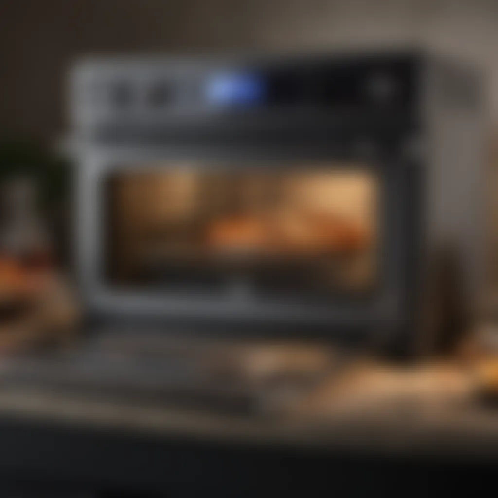 Intuitive Control Interface of the Oster Oven User interaction with the oven displaying controls