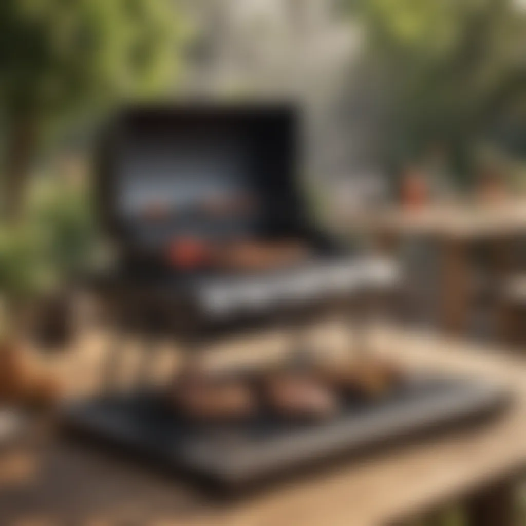 Grill mat in outdoor setting