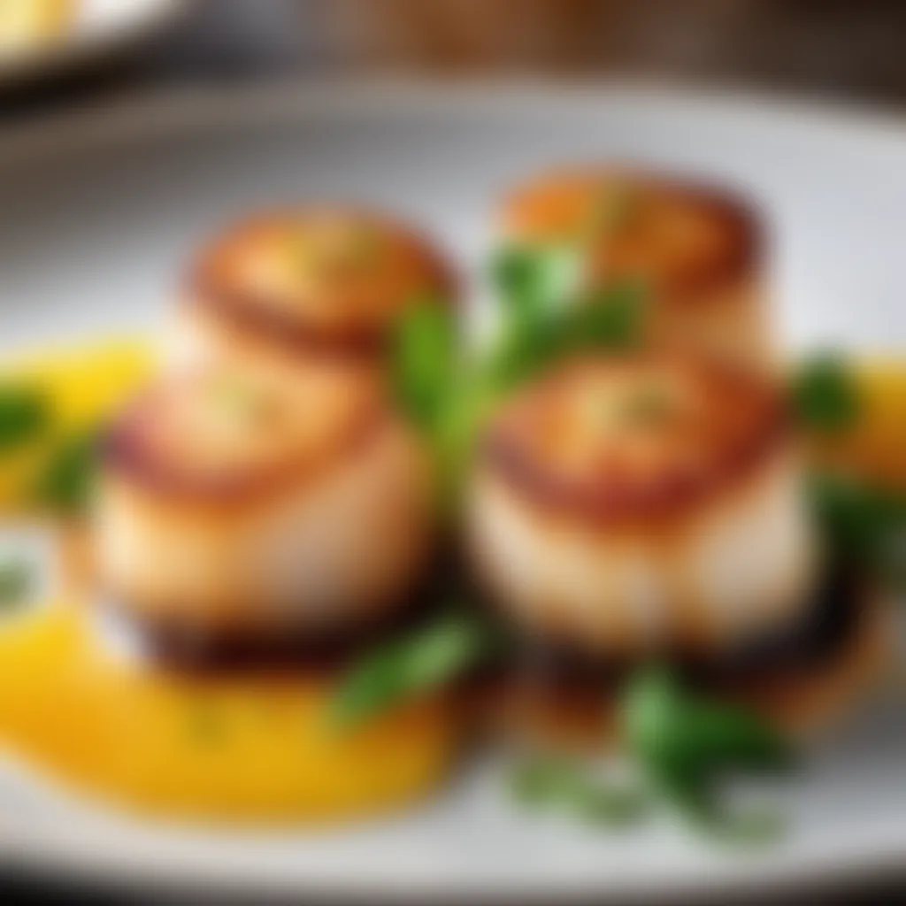 Pan-Seared Scallops with Citrus Reduction