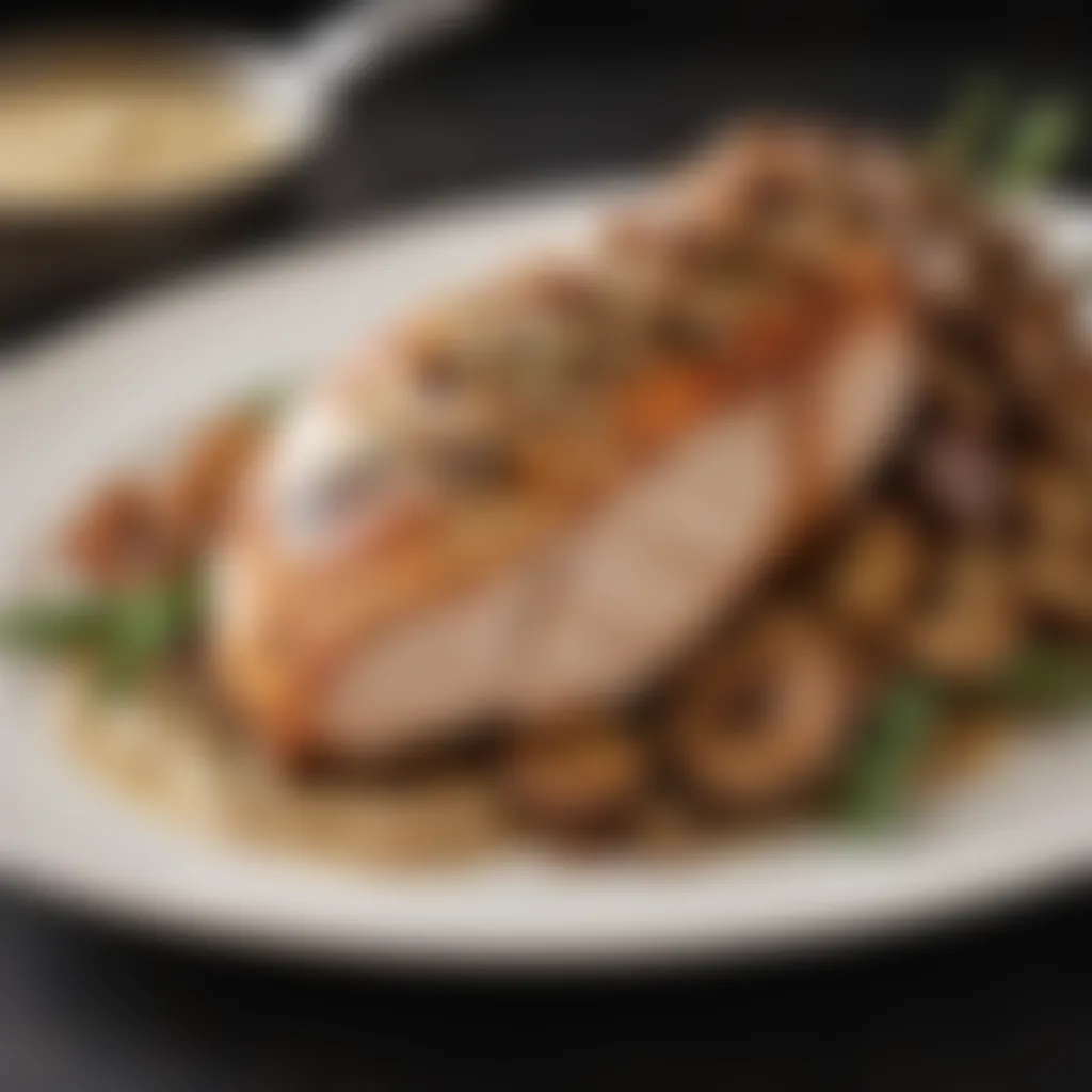 Exquisite Pan-Seared Turkey Breast with Mushroom Sauce