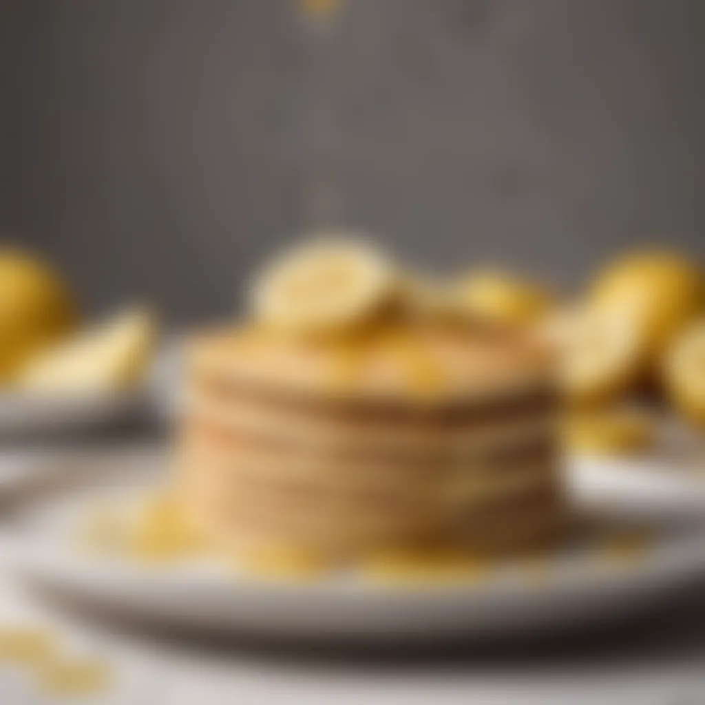 Freshly Squeezed Lemon Juice drizzling on Pancakes