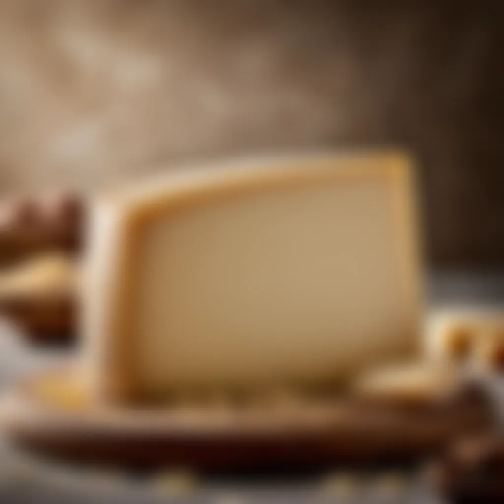 Aged Parmigiano Reggiano cheese wheel