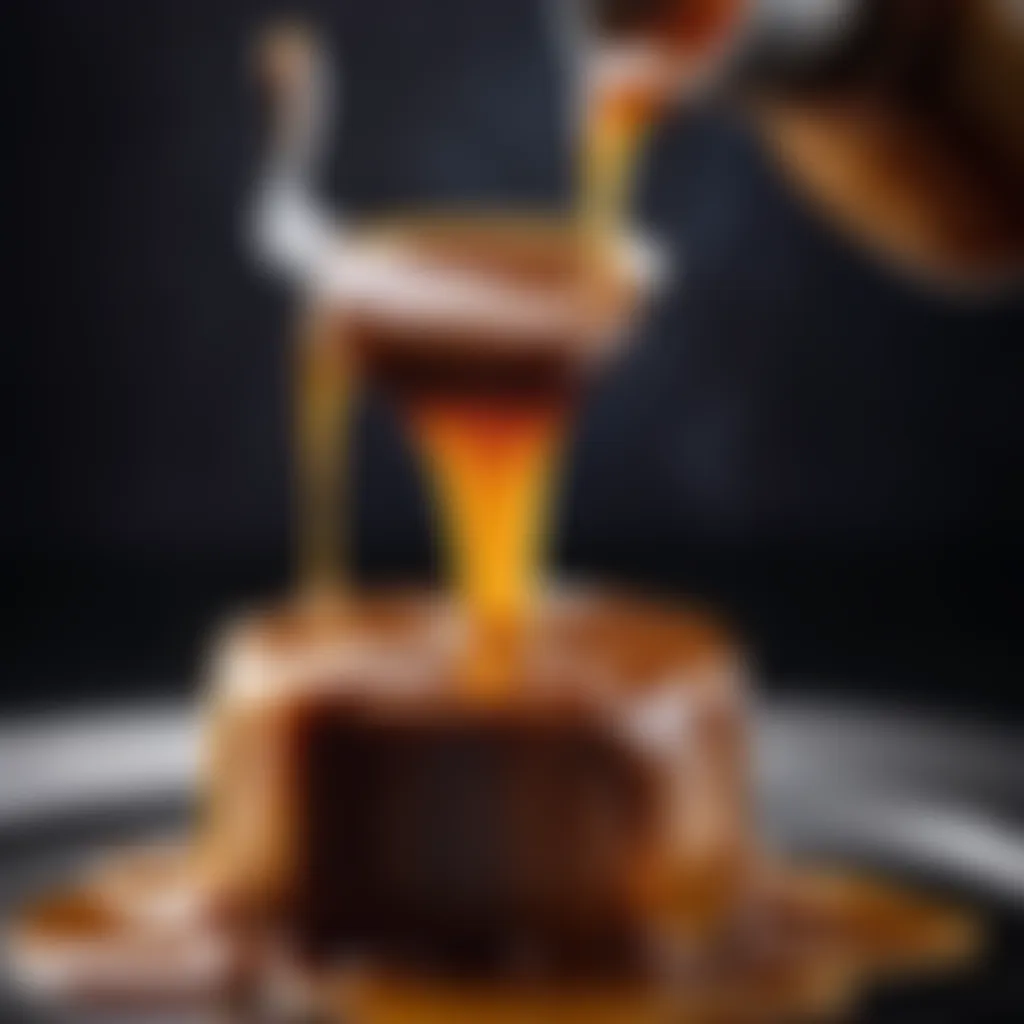 Caramel Sauce Drizzling