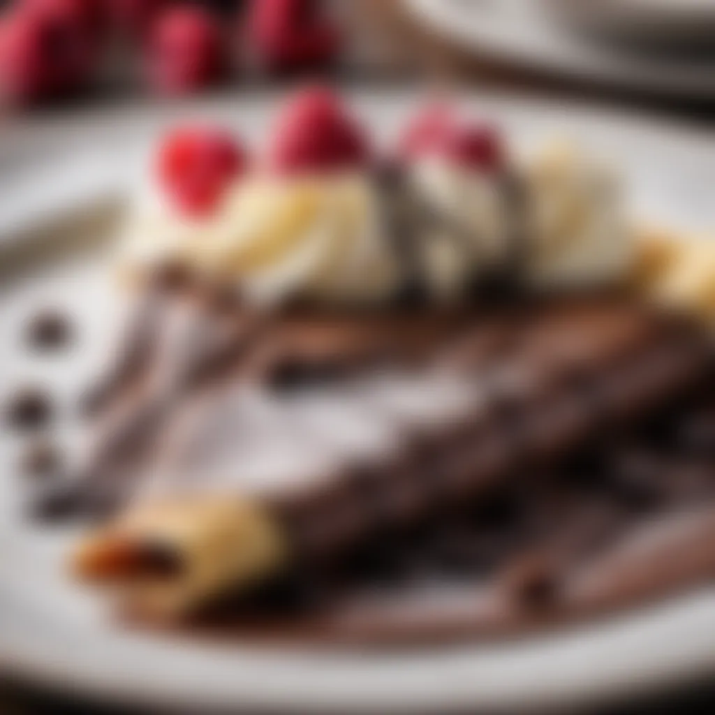 Decadent Chocolate Crepe