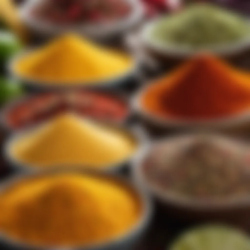 Variety of Spices and Seasonings