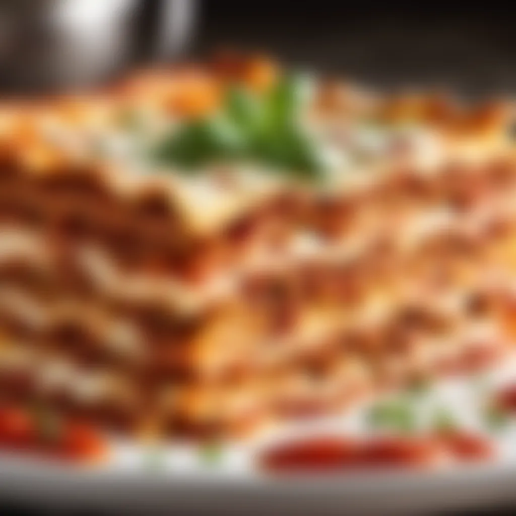 Exquisite layers of flavor in a lasagna dish