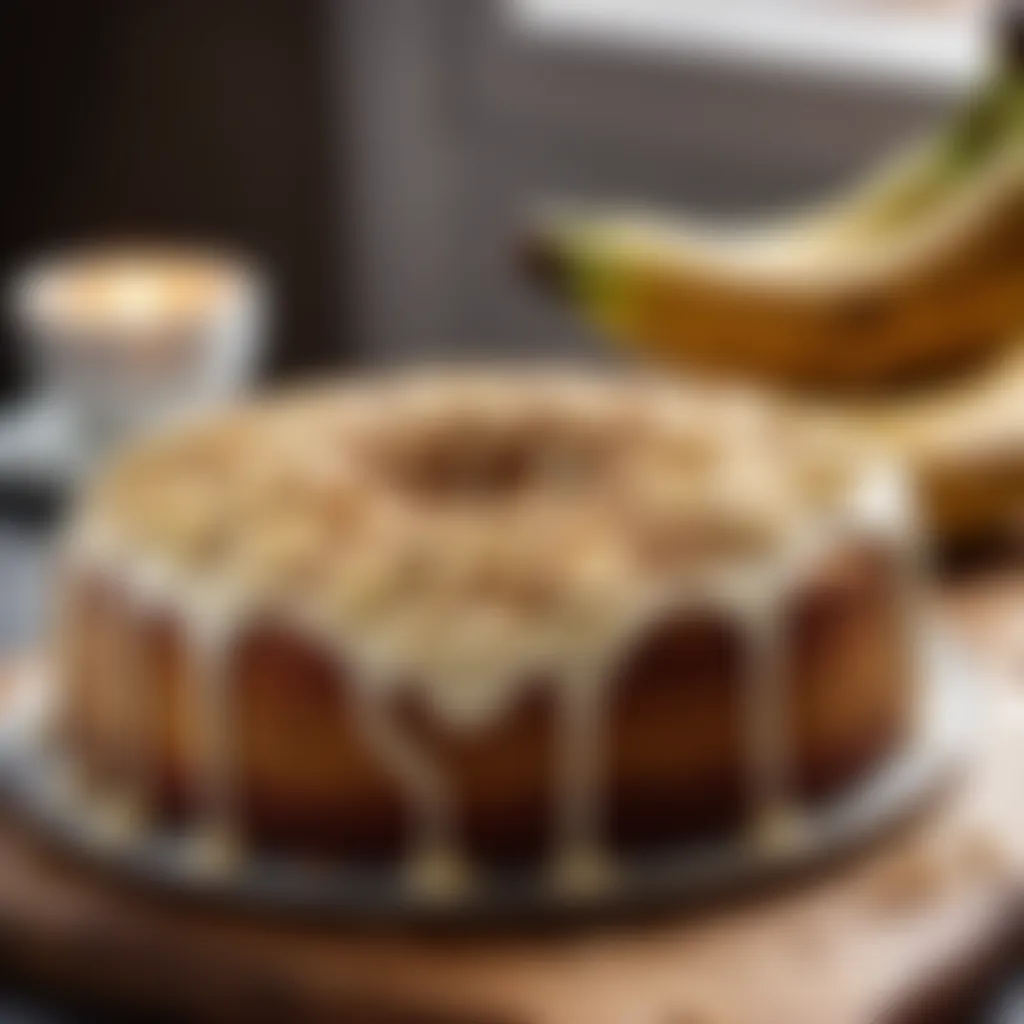 Freshly Baked Banana Cake