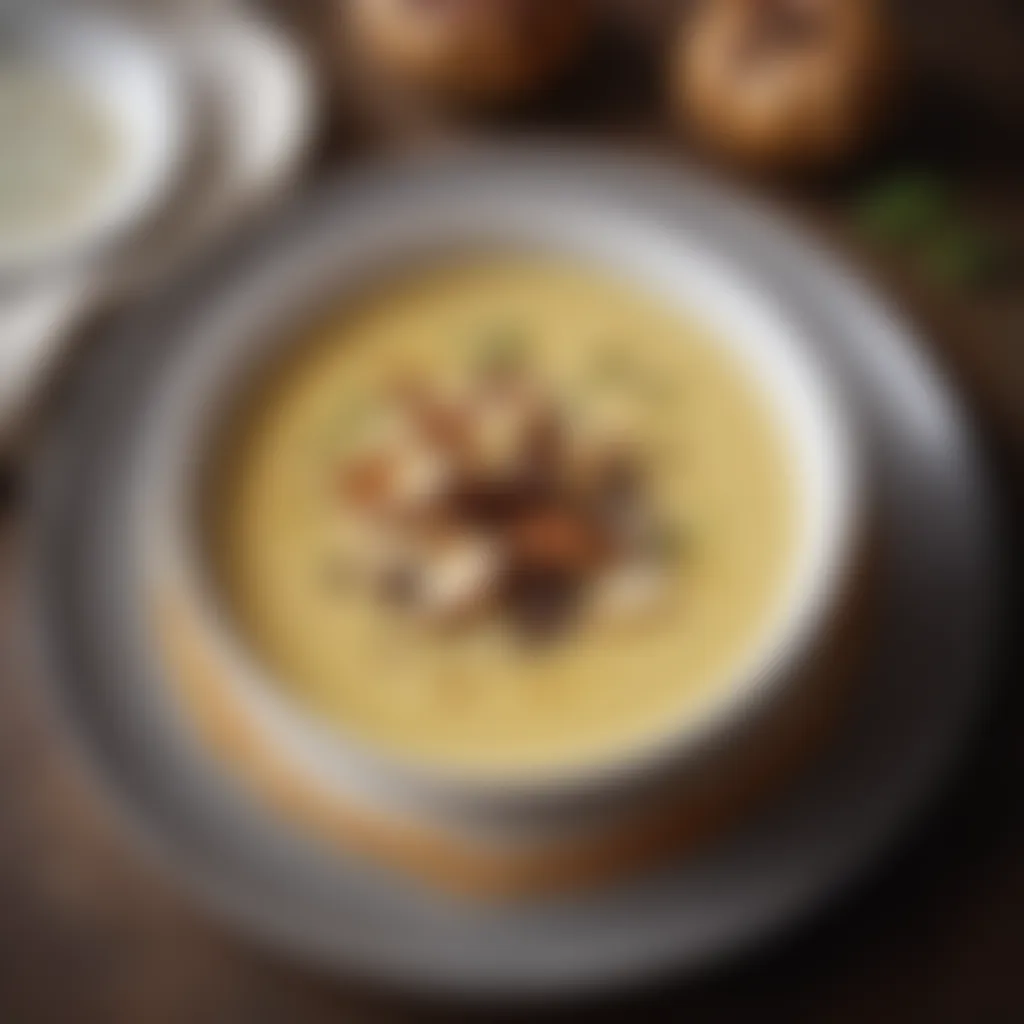 Gourmet Jerusalem Artichoke Soup with Truffle Essence