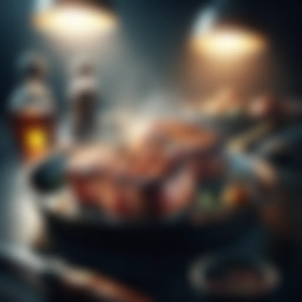 Sizzling Lamb Steaks Pan Sizzling Lamb Steaks Pan