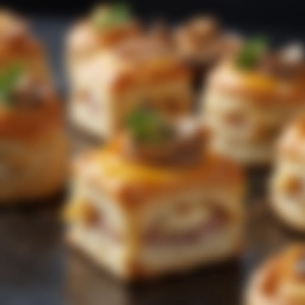 Exquisite Detail of Flaky Vol au Vent Pastry